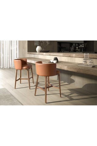 Tabouret en bois de noyer - 53 x 51 x 84 cm