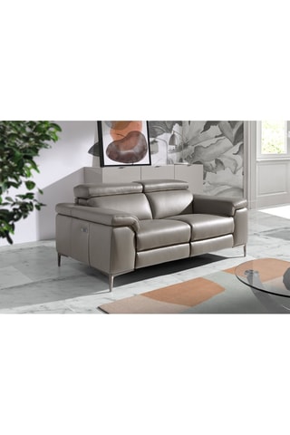 Canapé en cuir 
Gris