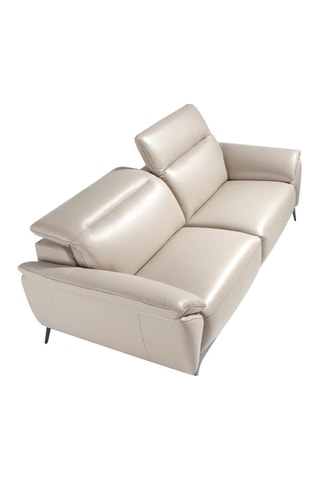 Canapé en cuir - Gris taupe