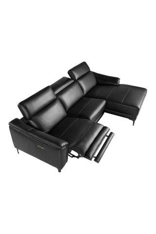 Canapé d'angle droit - Noir