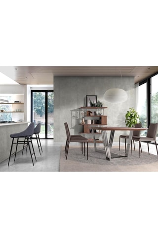 Table à manger en bois - 220 x 110 x 77 cm