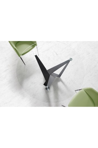 Table à manger Noir et transparent