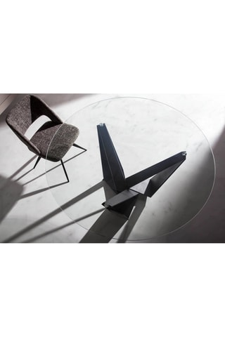 Table à manger Noir et transparent