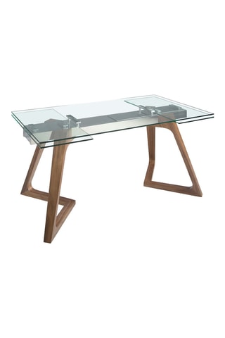 Table à manger extensible - Transparent et naturel