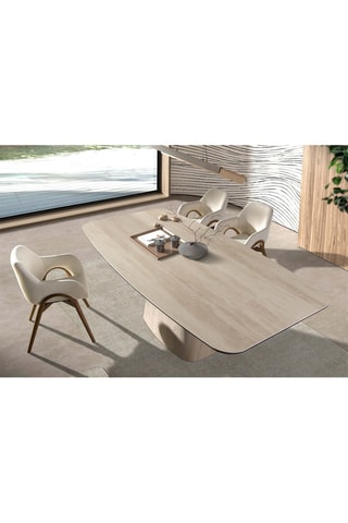 Table à manger en marbre - 240 x 120 x 76 cm