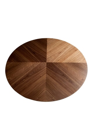 Table à manger - Imitation noyer et blanc