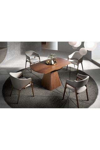 Table à manger extensible Marron