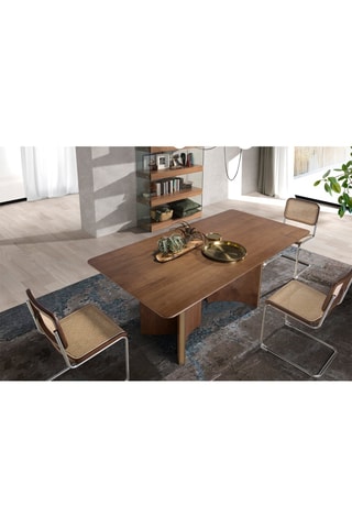 Table à manger en noyer - 200 x 76 x 100 cm