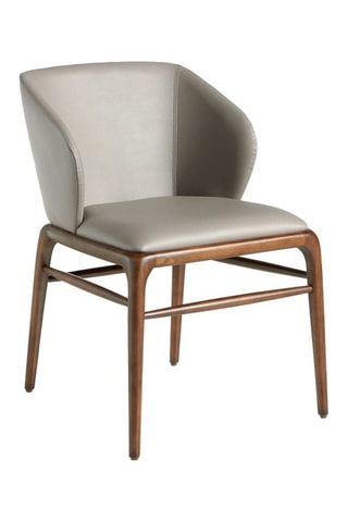 Chaise - Gris et imitation noyer