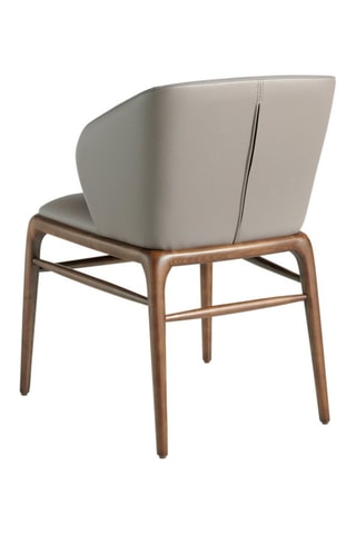 Chaise - Gris et imitation noyer