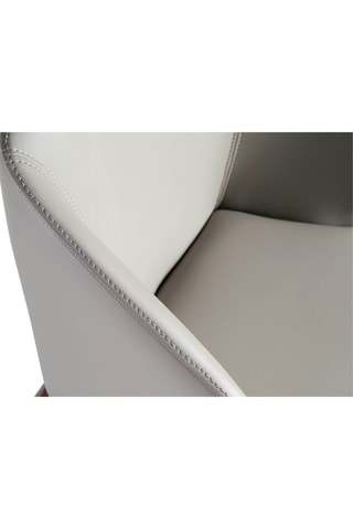 Chaise - Gris et imitation noyer