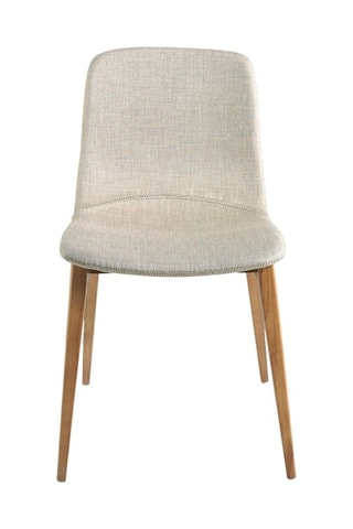 2 chaises Beige et naturel