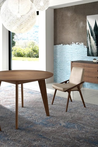 2 chaises Crème et marron