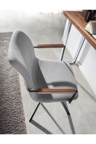 Chaise Silla 
Gris et noir