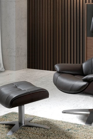 Fauteuil pivotant - Marron foncé