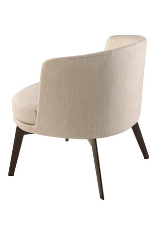Fauteuil Crème et marron