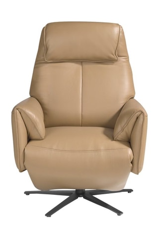 Fauteuil en cuir - Beige