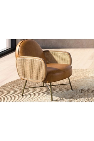 Fauteuil - Marron - En cuir