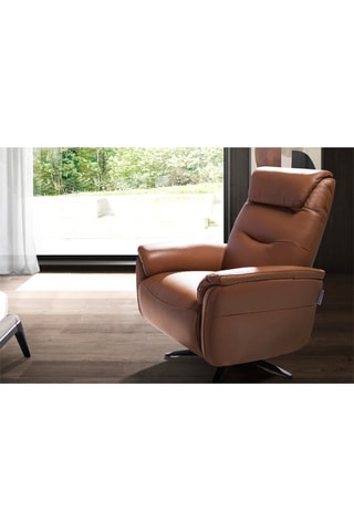 Fauteuil en cuir - Marron