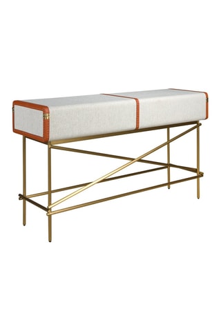 Console 2 tiroirs en bois - 141 x 81 x 45 cm