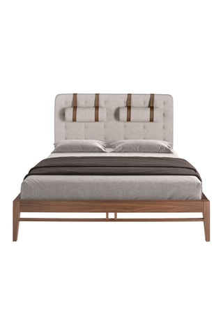 Lit - Gris et naturel