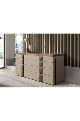 Commode en bois de noyer - 160 x 50 x 80 cm