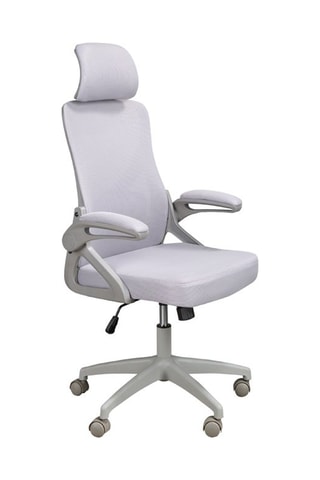 Chaise de bureau pivotante - Gris clair