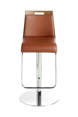 Tabouret de bar - Marron et argenté