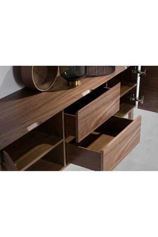 Buffet 2 portes - Imitation noyer