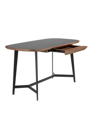 Bureau Imitation noyer et noir