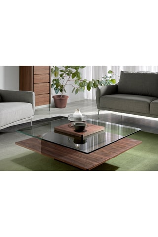 Table basse - Imitation noyer