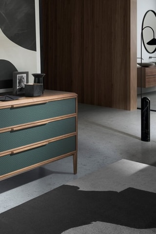 Table de nuit - Naturel et vert