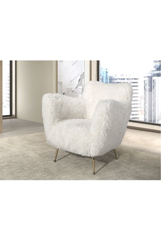 Fauteuil - Blanc - En polyester