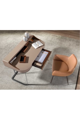 Bureau 4 tiroirs en bois - 120 x 86 x 60 cm