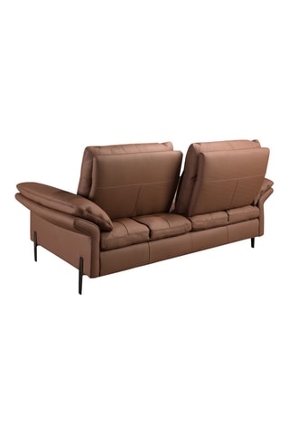 Canapé - Marron - 2 places - En cuir