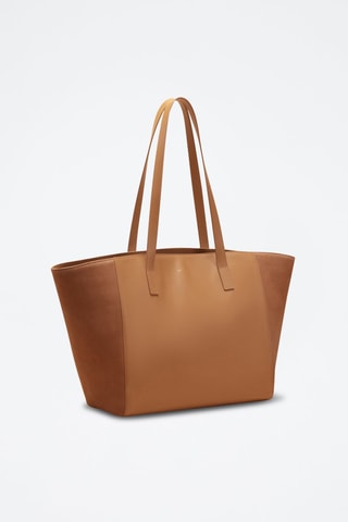 Shopping bag in pelle Lison  - Marrone