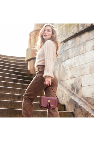 Borsa a tracolla in pelle Berthe  - Rosso