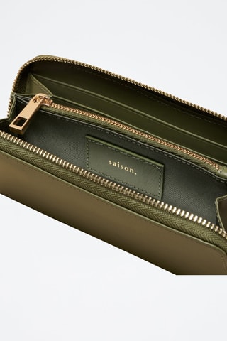 Portafoglio in pelle Maya  - Verde