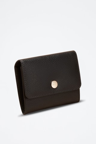 Portamonete in pelle Mona  - Nero