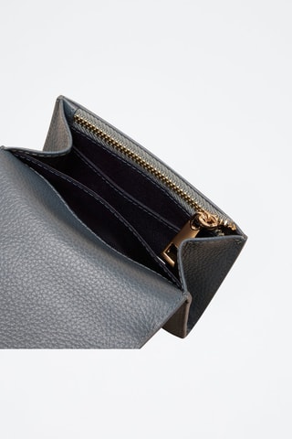 Portamonete in pelle Mona  - Blu