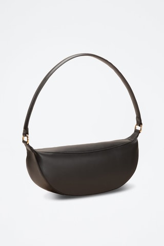 Borsa a spalla in pelle Pia  - Nero