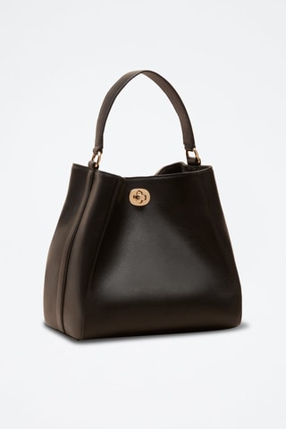 Borsa a mano in pelle Ada  - Nero