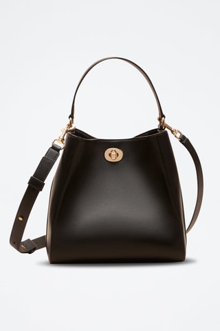 Borsa a mano in pelle Ada  - Nero