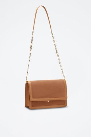 Borsa a tracolla in pelle Hélène  - Marrone