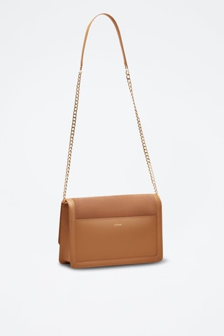 Borsa a tracolla in pelle Hélène  - Marrone