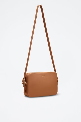 Borsa a tracolla in pelle Agathe  - Marrone