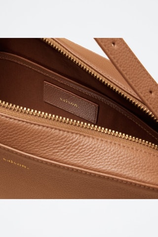 Borsa a tracolla in pelle Agathe  - Marrone