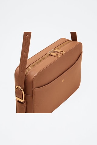 Borsa a tracolla in pelle Agathe  - Marrone