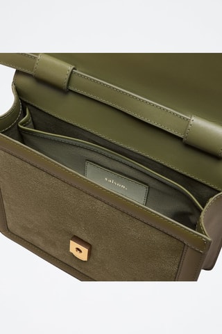 Borsa a tracolla in pelle Anita  - Verde