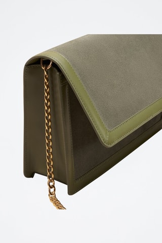 Borsa a tracolla in pelle Hélène  - Verde